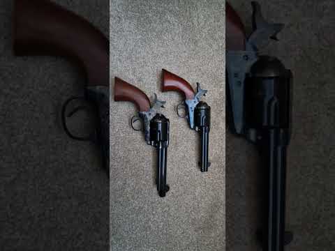 Pietta v Uberti  colt 1873 .380 blank firing replicas. Direct comparison.