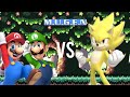MUGEN Battles Turns Mario Luigi VS De Sonic