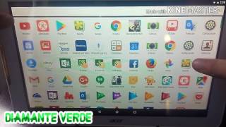 Unboxing tablet acer iconia  one 10 B3-A30 - diamante verde