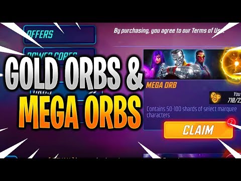 16x GOLD ORBS & 2x MEGA ORB Opening! - MARVEL Strike Force - MSF