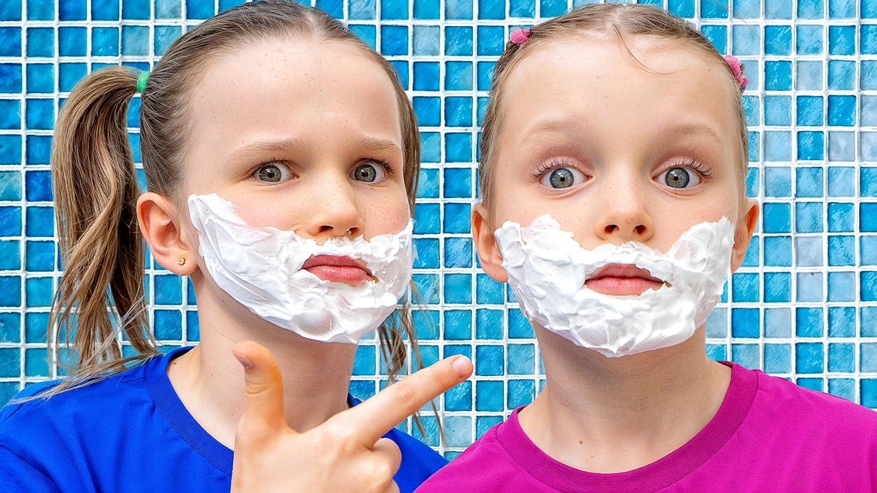 Little Adults for a Day! Morning Routine, Driving & Cooking Pretend Play