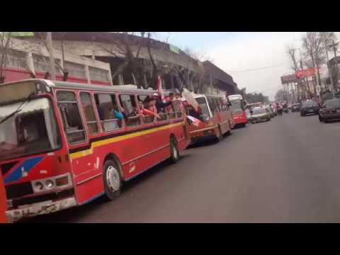 "Caravana de Hinchas de Los Andes a Lanús" Barra: La Banda Descontrolada • Club: Los Andes • País: Argentina