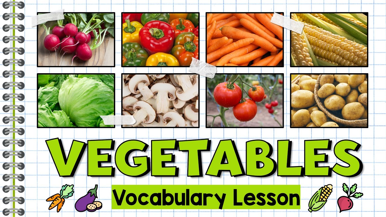 Vocabulario en Inglés: Los Vegetales - Parte 1 | Vegetables
