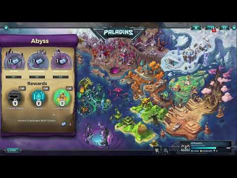 Paladins 4.5 Trickshot Trails of the Realm All Rewards, Challenges, Regions