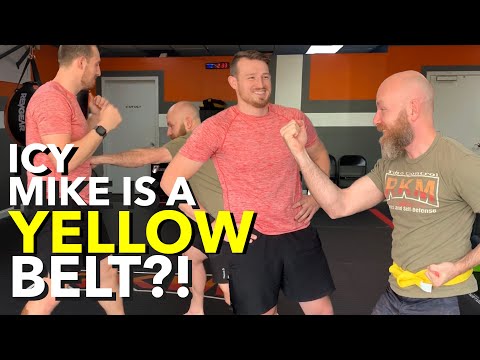 BLITZING for a Street Fight?? Icy Mike gets a Yellow Belt | hard2hurt