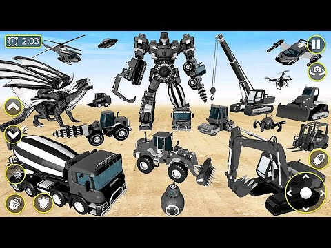 Mech Robot Transforming: Multi Robot Car Dino Tank Transform Game 2023 #2 - Android iOS Gameplay