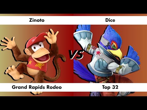 Zinoto (Diddy Kong) vs Dice (Falco) Grand Rapids Rodeo Top 32