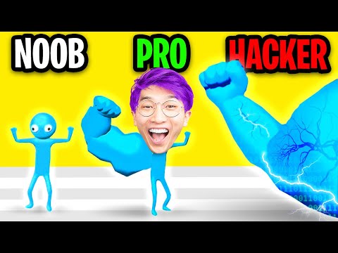 Can We Go NOOB vs PRO vs HACKER In THE BIG HIT!? (FUNNY APP GAME!)