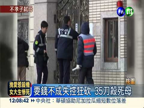 逆子35刀砍死母 畏罪跳樓亡