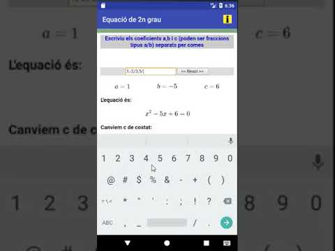 Equació de 2n grau