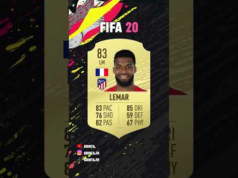 L'évolution FIFA de Thomas Lemar !