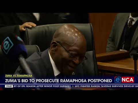 Jacob Zuma's bid to prosecute Cyril Ramaphosa postponed