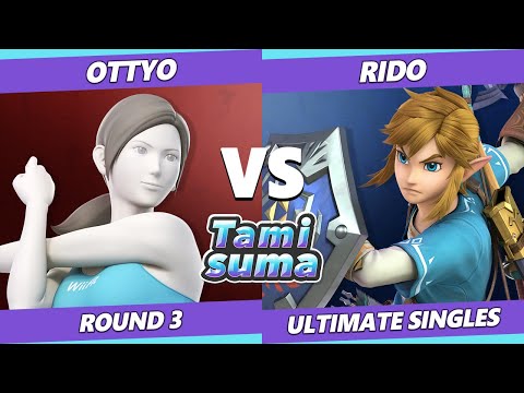 TAMISUMA 165 SSBU - Ottyo (Wii Fit) Vs. Rido (Link) Smash Ultimate Round 3