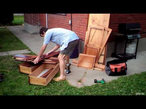 Scavenging some wood, timelapse