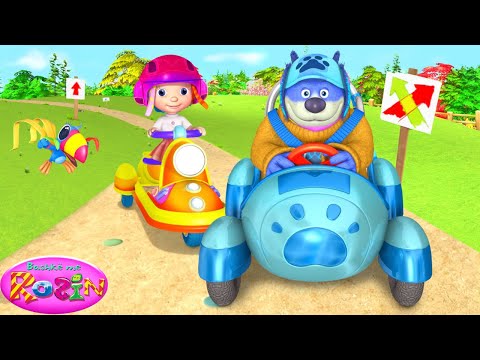 🚗🏁 Pista e garave Rozi.  Filma Vizatimore Shqip.