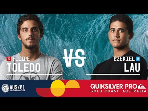 Filipe Toledo vs. Ezekiel Lau - Quiksilver Pro Gold Coast 2017 Round Two, Heat 3