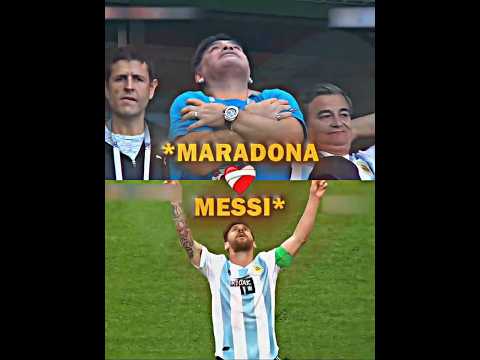MARADONA LOVED MESSI ❤️ #football #footballshorts #messi #maradona
