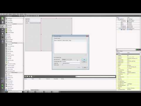 Qt, Widgets and data