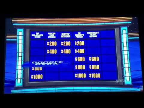 Jeopardy, Amy Schneider DAY 11 - 1st Daily Double (12/1/21)
