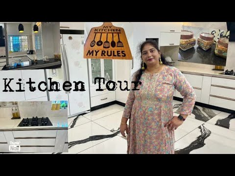 My *DREAM* KITCHEN TOUR🧿🧿! INDIAN MODULAR KITCHEN ! Entire Black and White Kitchen@DeepshikhaAgarwal
