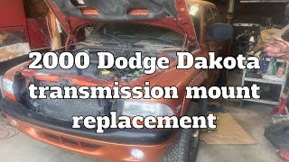 2000 Dodge Dakota transmission mount replacement
