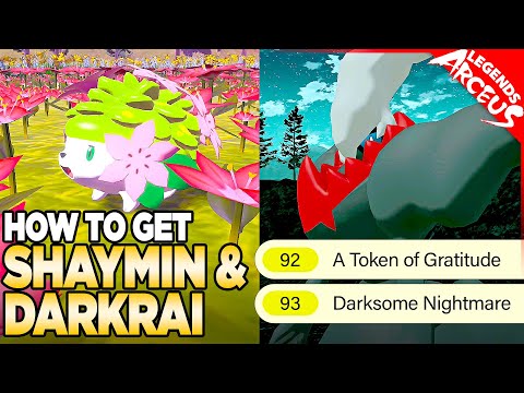 How to Get Darkrai & Shaymin in Pokemon Legends Arceus