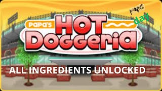 Papa's Hot Doggeria - All Ingredients Unlocked (Perfect Day)