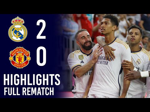 Real Madrid vs Manchester United - Soccer Championship Tour 2023 - Highlights & All Goals