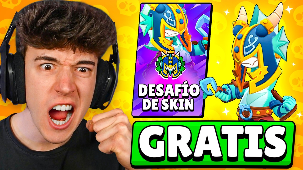 ASI GANÉ LA SKIN de DOUG *GRATIS* CON RANDOMS en BRAWL STARS