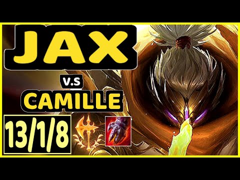 SHAAARKY (JAX) vs CAMILLE - 13/1/8 KDA TOP GAMEPLAY - EUW Ranked DIAMOND