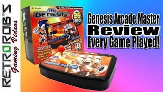 AtGames Sega Genesis Arcade Master Unboxing and Long  Review: Every Game Played