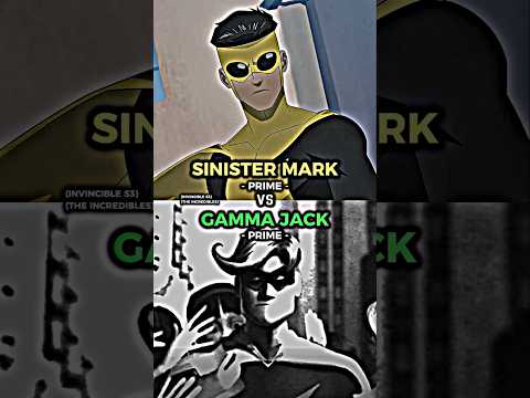 Sinister Mark vs Gamma Jack #short #shorts #invincible #battle #theincredibles #battle #animation