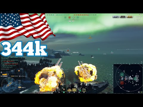 VERMONT - 344k - Big guns, fat hull & sneaky captain (+Halsey special talent) | Community Replay #26
