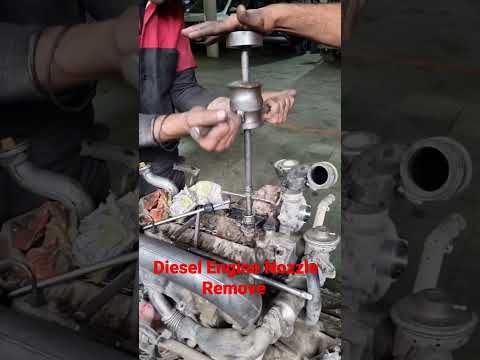 Diesel Engine Nozzle Remove