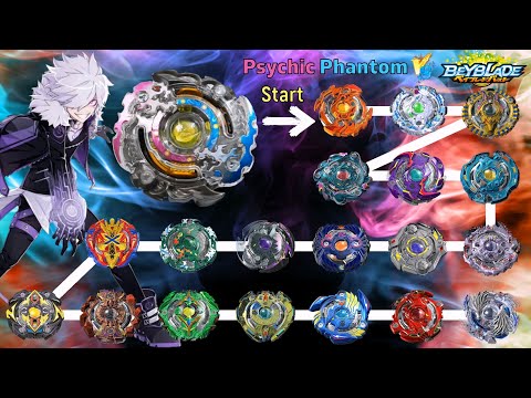 Beyblade Burst 【Psychic Phantom VS ALL Season 1】 Marathon Battle ベイブレードバースト 베이블레이드 버스트