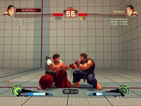 SSF4 AE 2012 PC- Online (Semi Noob) - Ryu (Me / StraightxShoot) vs. Ryu