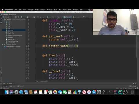 Python Tutorial Getter And Setter Private Variable And Public Variable And Func Overloading