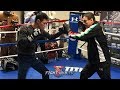 OMFG HUGO RUIZ IS FAST! LIGHTS UP THE MITTS WITH SHOCKING SPEED & POWER AHEAD OF TANK DAVIS FIGHT