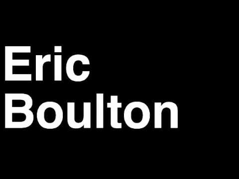 How to Pronounce Eric Boulton New York NY Islanders NHL Hockey Player Runforthecube