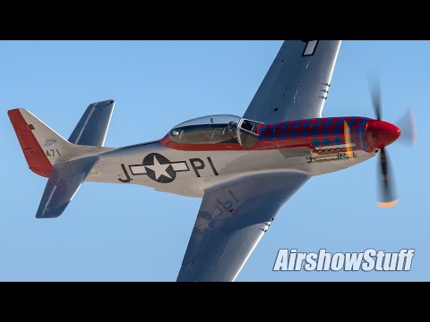 P-51 Mustang "Diamondback" Aerobatics - Aviation Nation 2019 - Nellis AFB