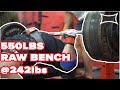 550lb BENCH - 2.3X BODY WEIGHT ft. Jimbo Cooper