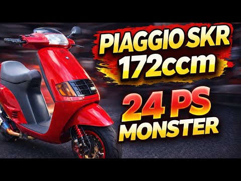 24 PS Piaggio SKR / 172ccm Malossi Monster !!!