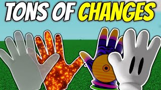 All Changes in Grenadier Glove Update 💣| Slap Battles