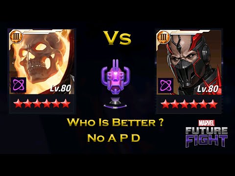 Tier 3 Level 80 Ghost Rider And Black Bolt Damage Comparison In World Boss Legend