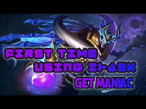 FIRST TIME USING ZHASK | MANIAC!!! | WOLF MOBA