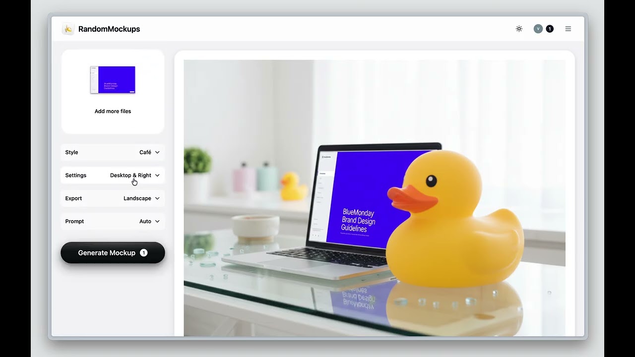 RandomMockups.com video preview