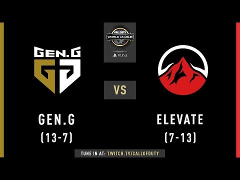 Gen.G vs Elevate | CWL Pro League 2019 | Cross-Division | Week 12 | Day 3