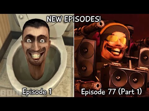 Skibidi Toilet 1 - 77 Part 1 All Episodes (60 FPS REMASTERED) Upgraded DJ Toilet (Episode 80)