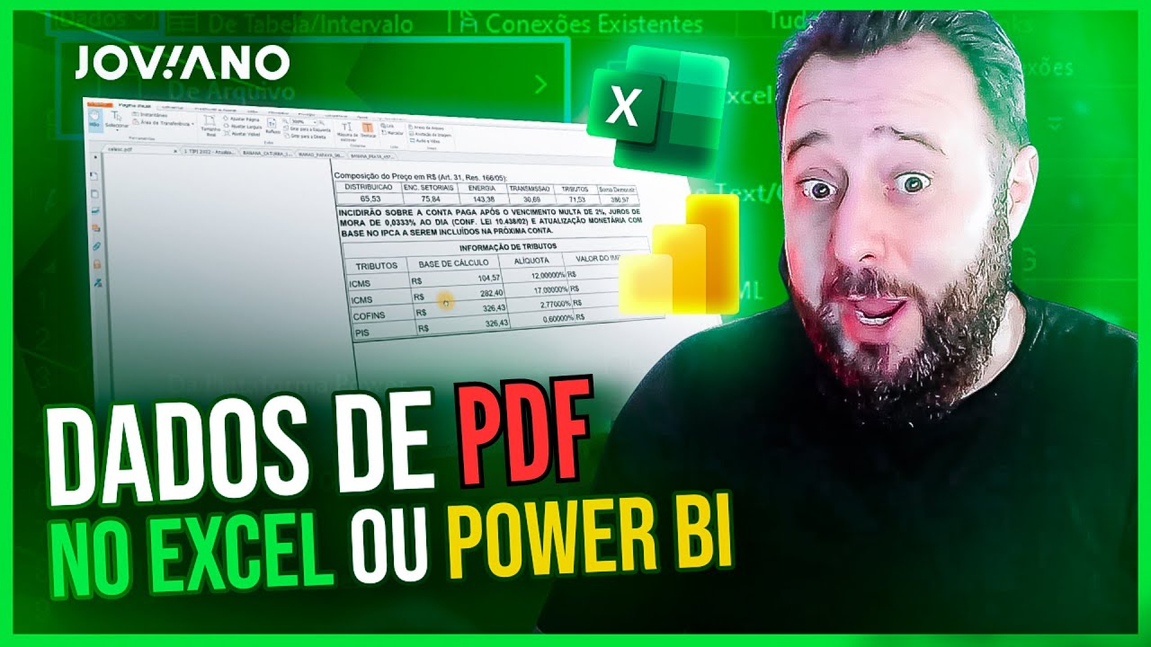 Extrair dados de todos PDF com Power Query [ Excel e Power BI ]