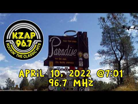 96.7 KZAP Legal ID (Paradise, CA)